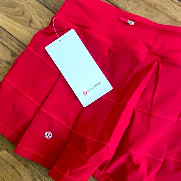 NWT Lululemon PACE RIVAL Tennis Skirt RED 4 6 8 R - Picture 7 of 10